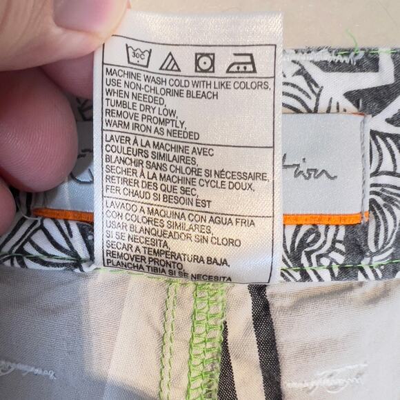 QuikSilver Edition Hybrid Short Men W36* All Cotton Black Grey Plaid Skater Surf - Picture 15 of 16